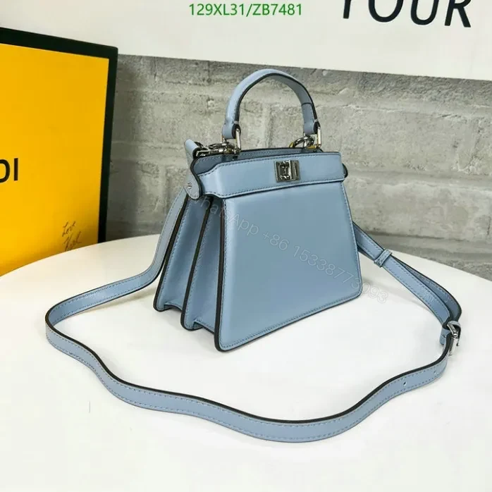 View 12 of Fendi Beige Peekaboo ISeeU Small Bag ZB7481
