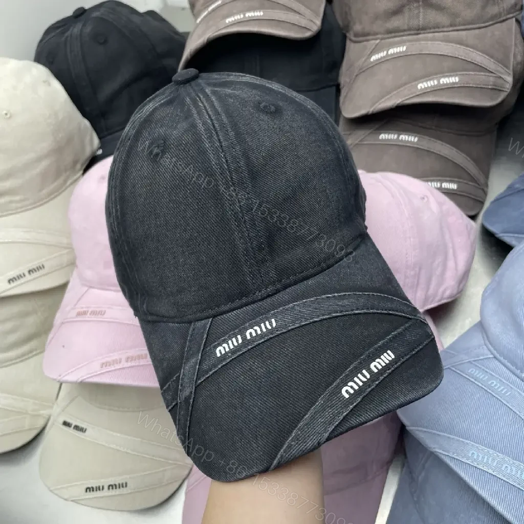View 3 of Pastel Six-Panel Cap with Curved Brim and Logo Band