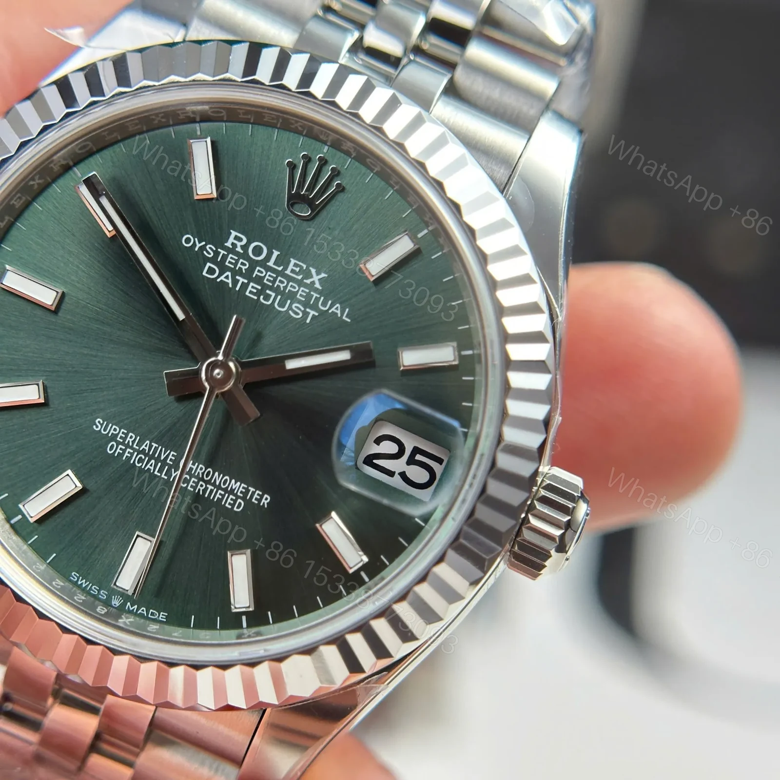 View 7 of Rolex Datejust Mint Green Dial 278274 31 mm