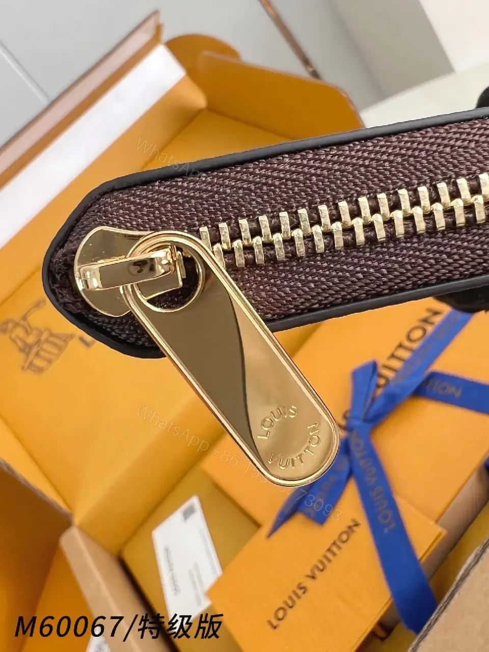 View 3 of Monogram Wallet: Compact Luxury, Zippered, Slim Carry
