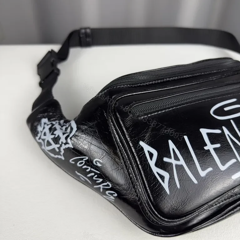 View 6 of Balenciagaâ€‘Inspired Graffiti Belt Bag: Street Luxe