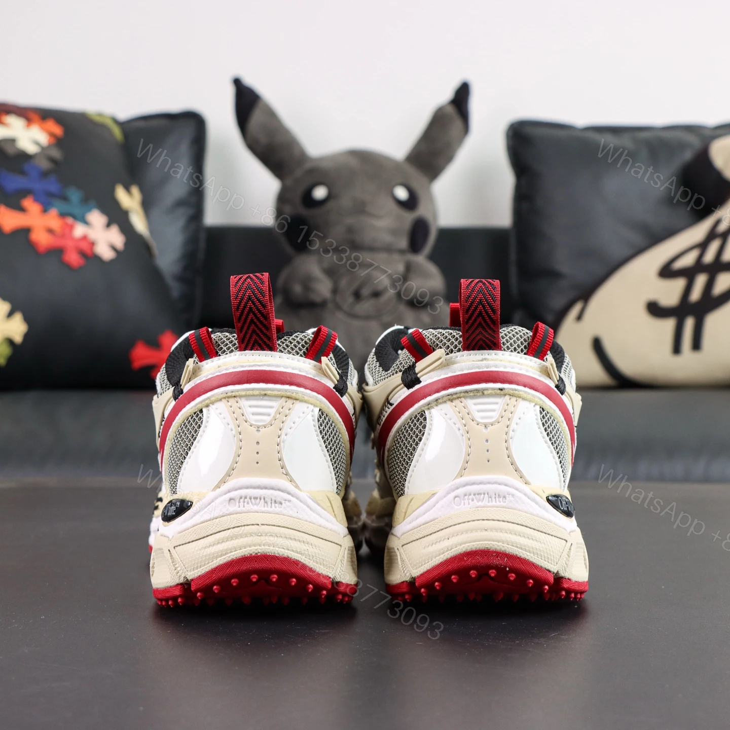 View 7 of Off White Be Right Back Khaki Red Reps