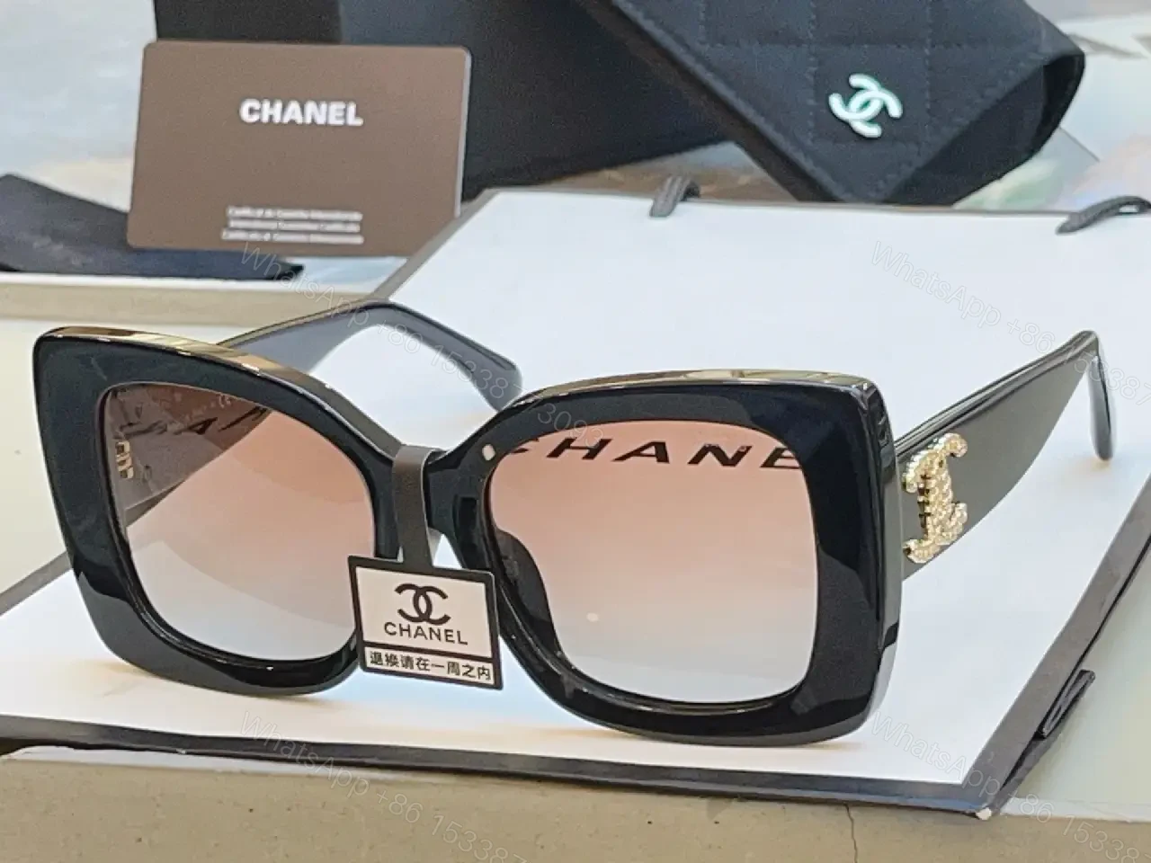 View 3 of Oversized Luxe Gradient Sunglasses - Bold Modern Frames