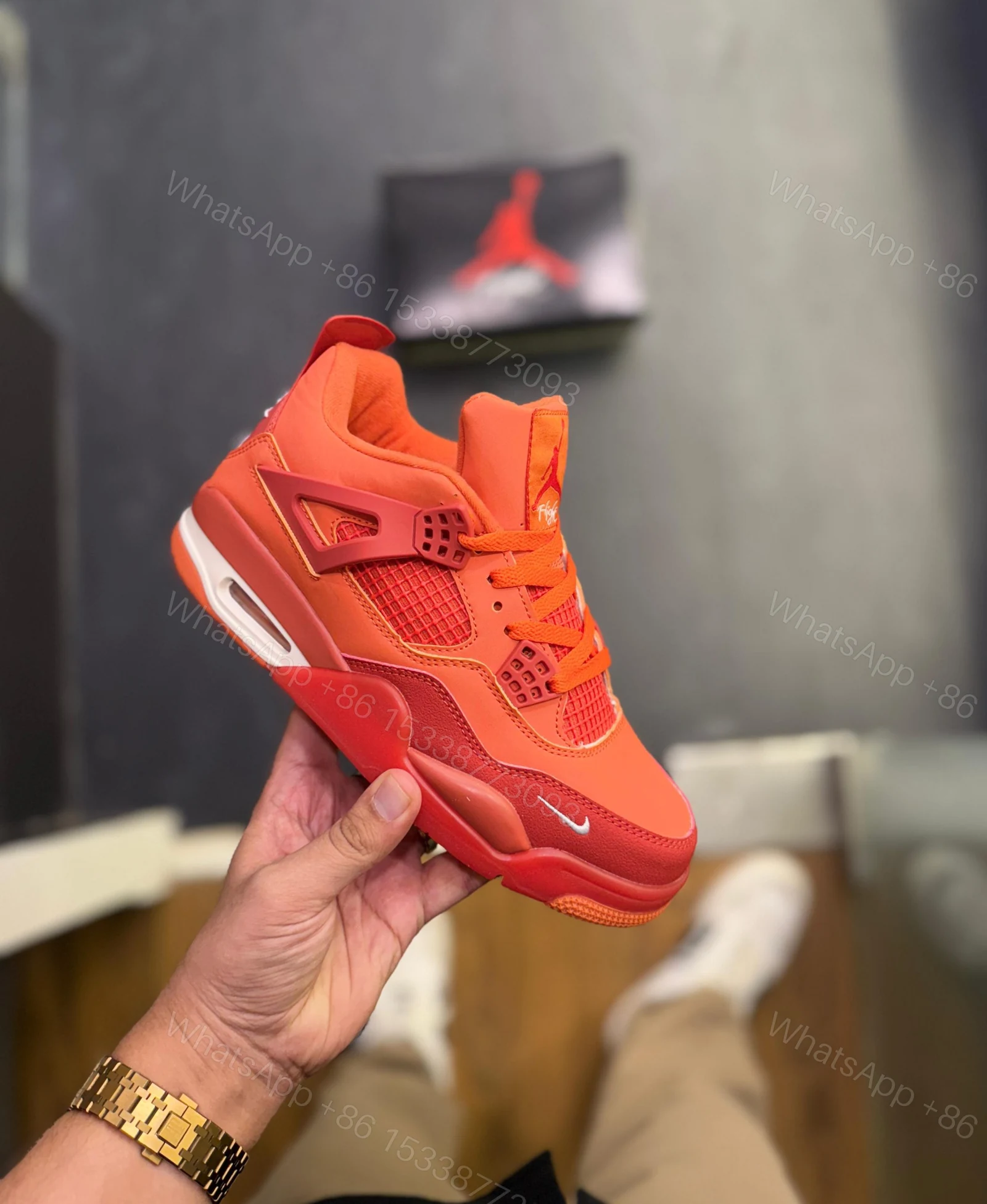 FIRST COPY AIR JORDANS RETRO 4 NIGEL SYLVESTER FOR MEN — view 1