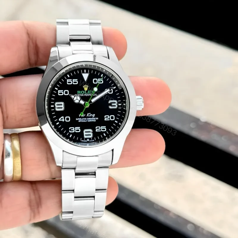 Rolex Air-King 40MM Black Dial Quartz Steel — view 1
