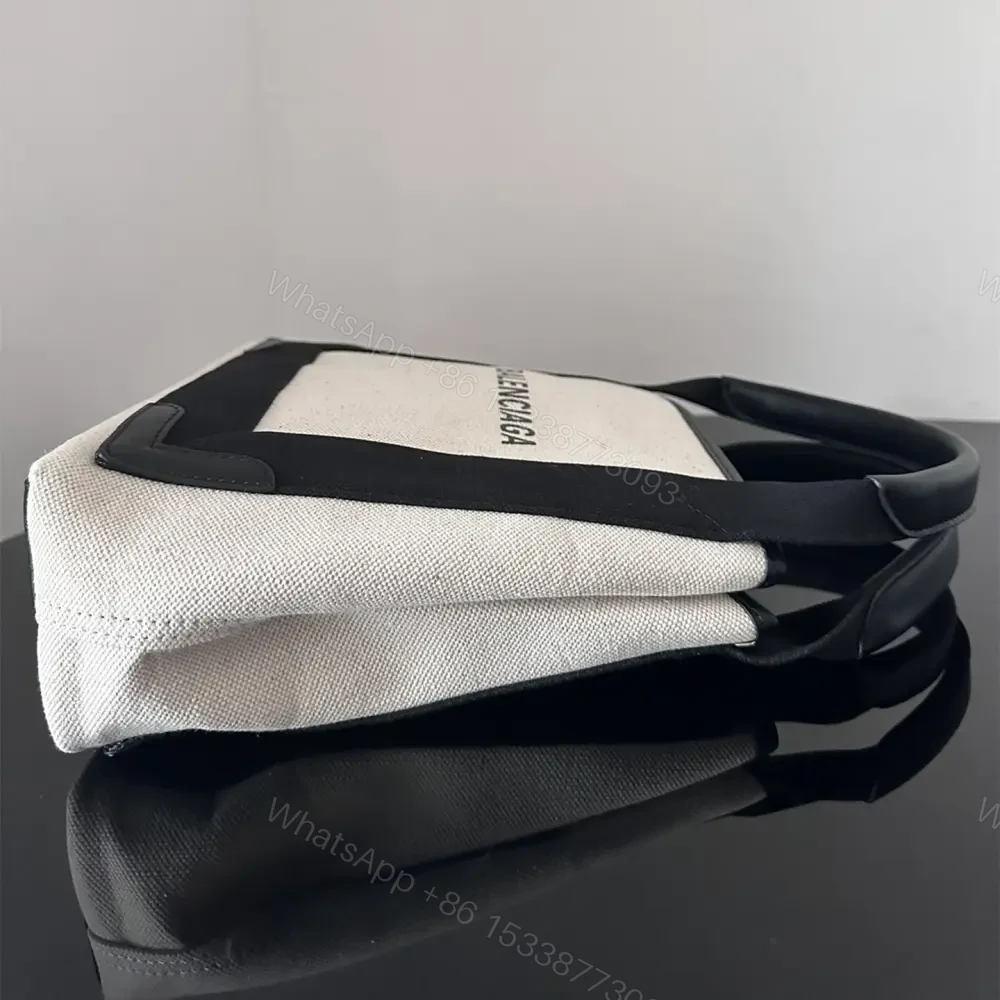 View 8 of 高仿BalenciagaNavyCabas帆布Tote包26CM