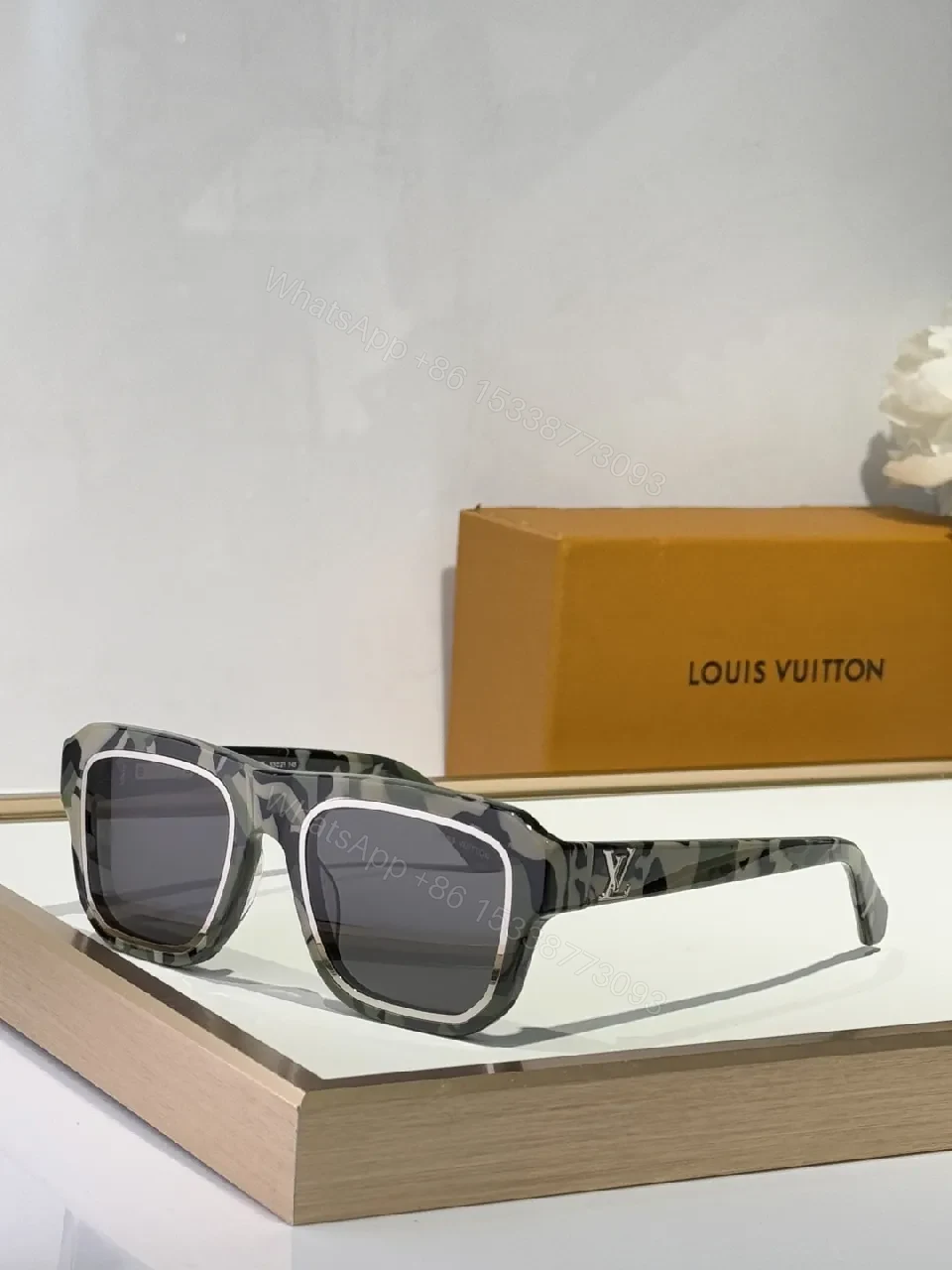 View 7 of Bold Acetate Sunglasses Square Luxe UV400 Polarized