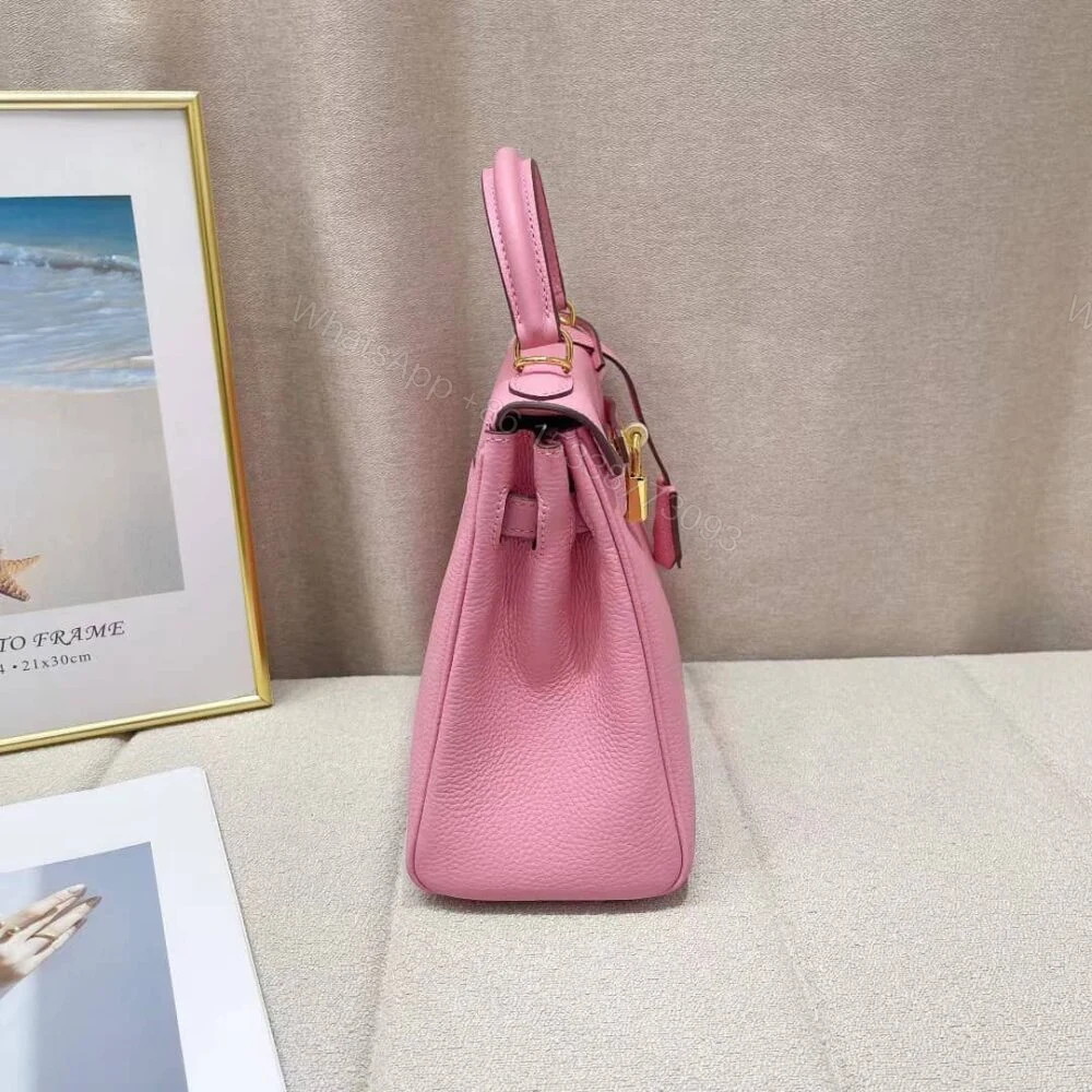 View 4 of Hermès Kelly 28 Sellier Handbag In Rose 28Cm