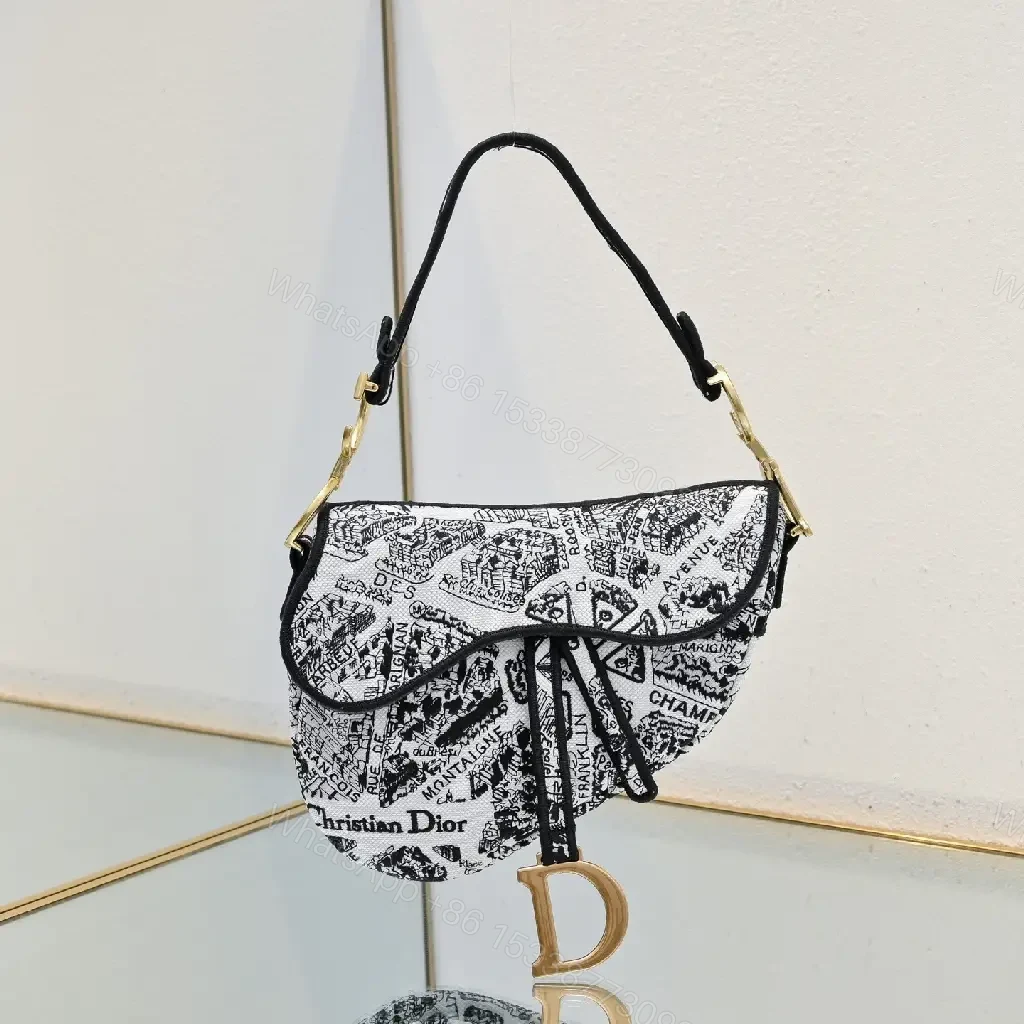 View 8 of Chic Map Mini Bag: luxe crossbody with gold hardware