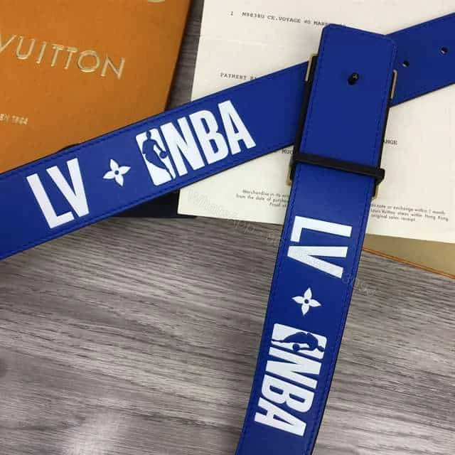 View 4 of LOUIS VUITTON X NBA 3 STEPS 40MM REVERSIBLE MONOGRAM CANVAS BELT – B101