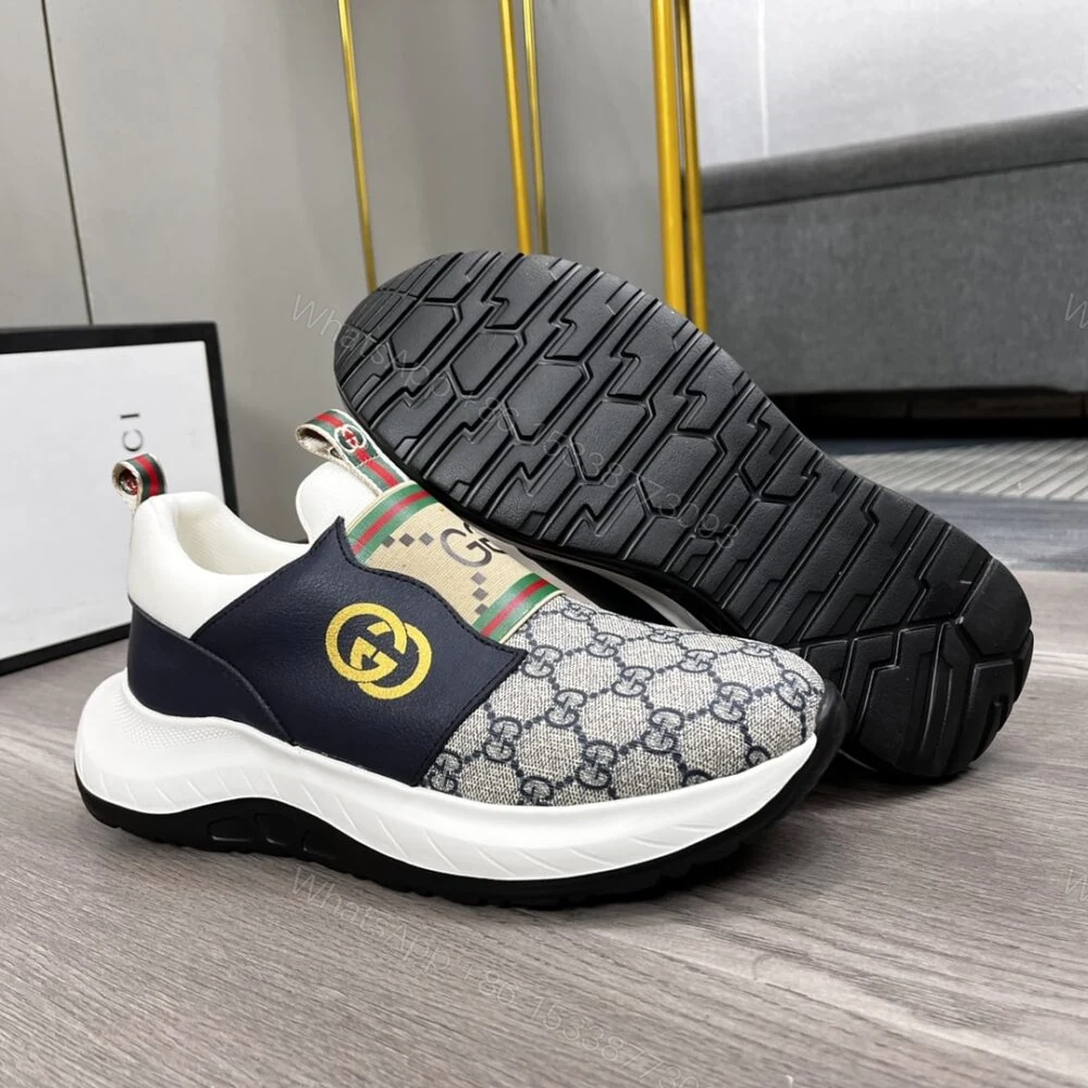View 9 of Gucci Sneaker GG Canvas Blue White