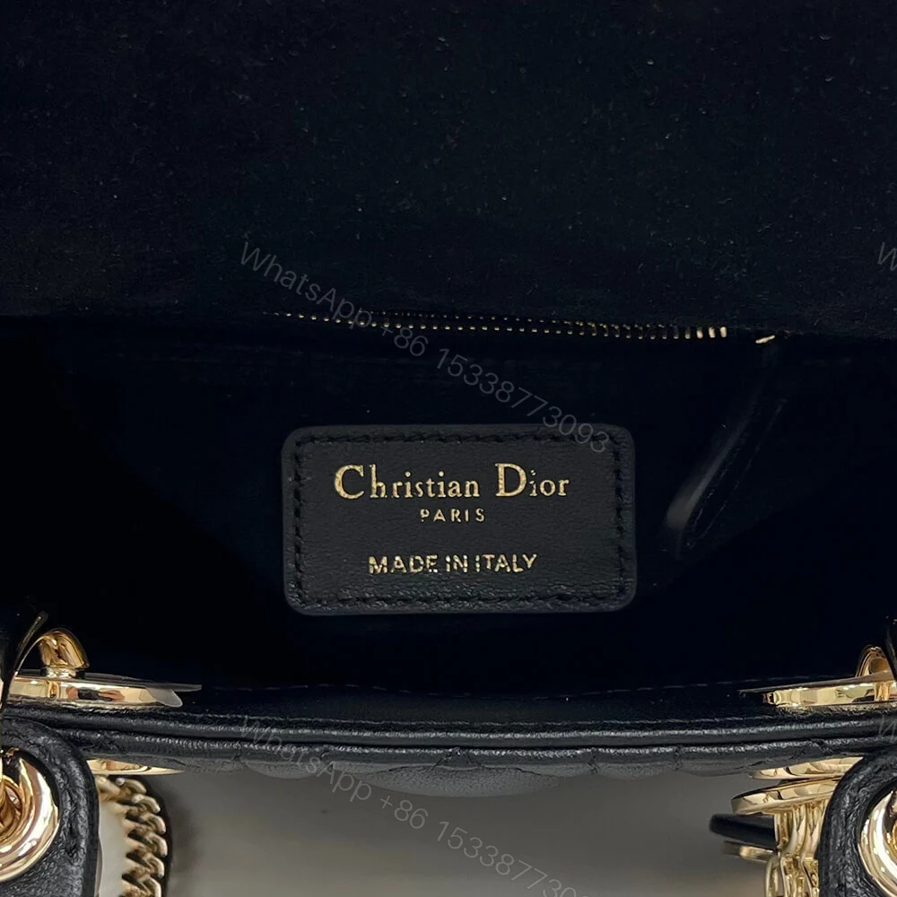 View 7 of Dior Mini Lady Dior Bag with Chain(HIGH-END GRADE)
