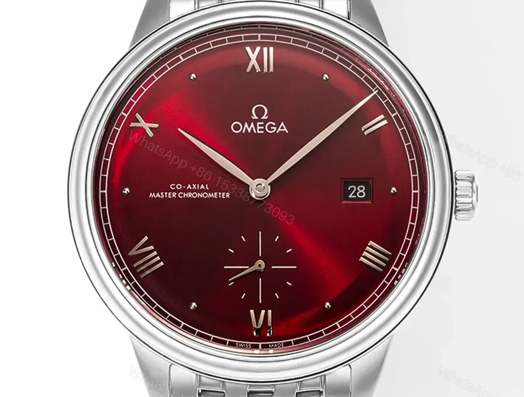 View 2 of Omega De Ville Prestige Automatic Red Dial Stainless Steel Men’s Watch 41mm