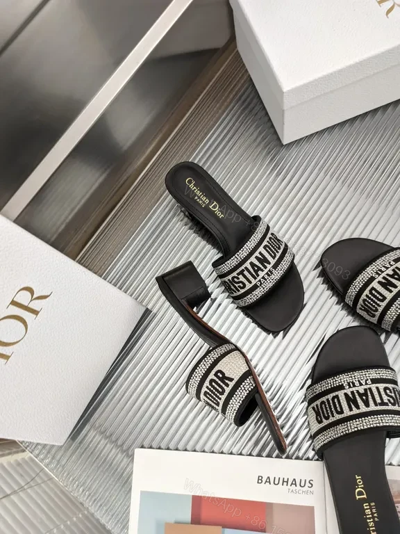 View 8 of Chic Dior Sparkle Slides: Luxury Everyday Footwear