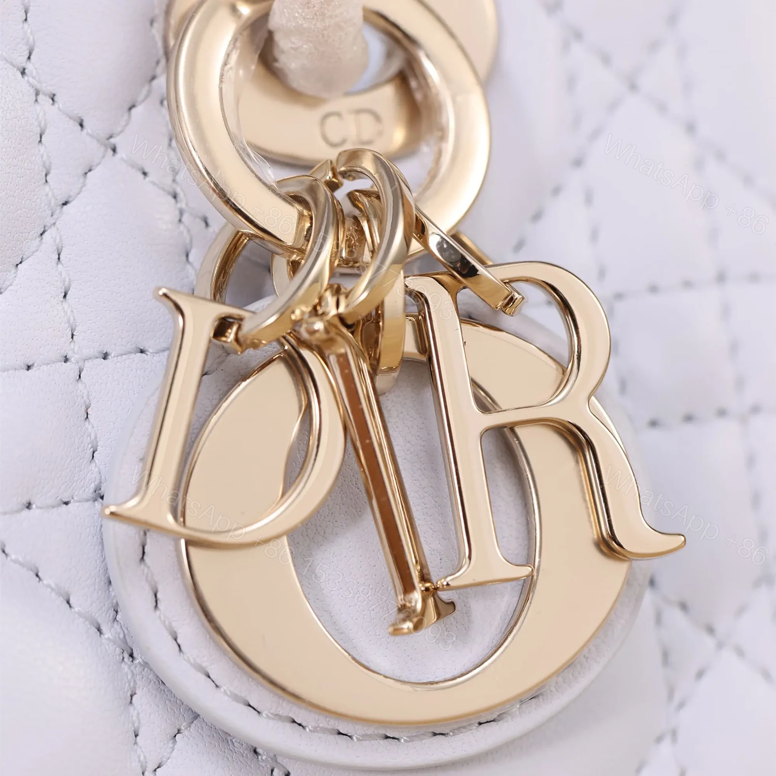 View 13 of 高仿Dior*LadyDJoy系列S0910M26Z小羊皮戴妃包藍色Mini免檢版