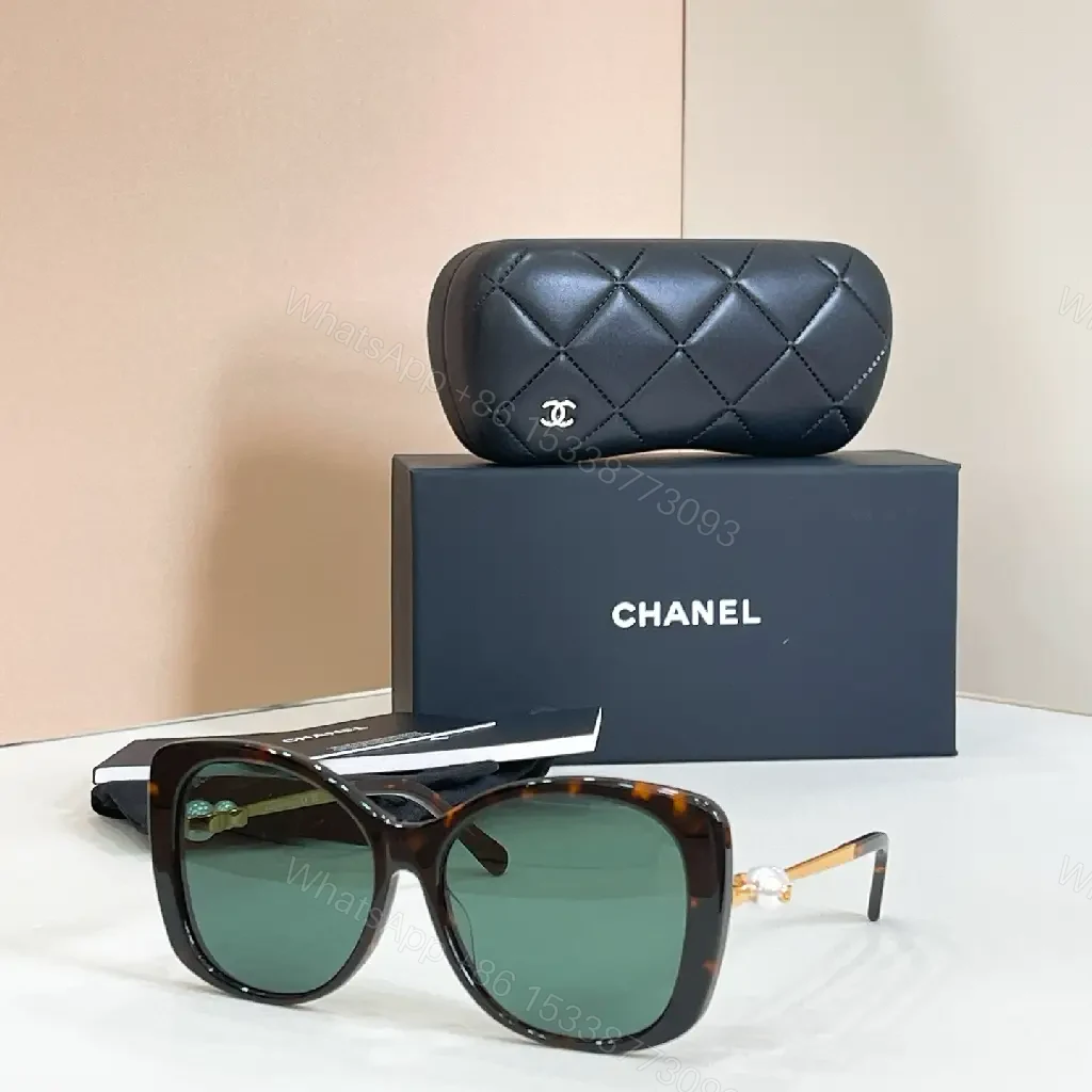 View 5 of Quilted Leather Clutch + Gradient Sunglasses Set: Chic Luxe