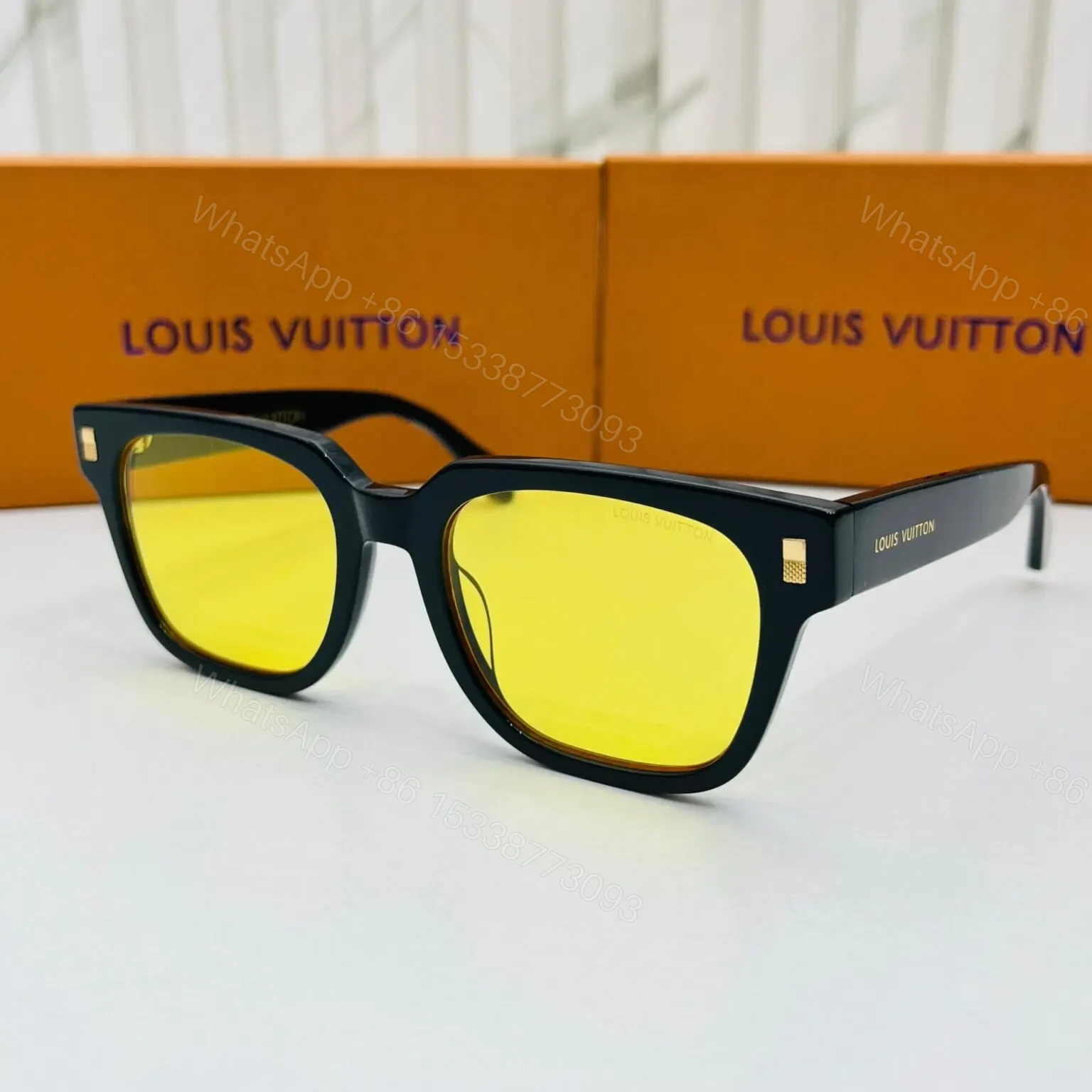 Louis Vuitton Golden Tinted Sunglass – One Size – UV Protection — view 1