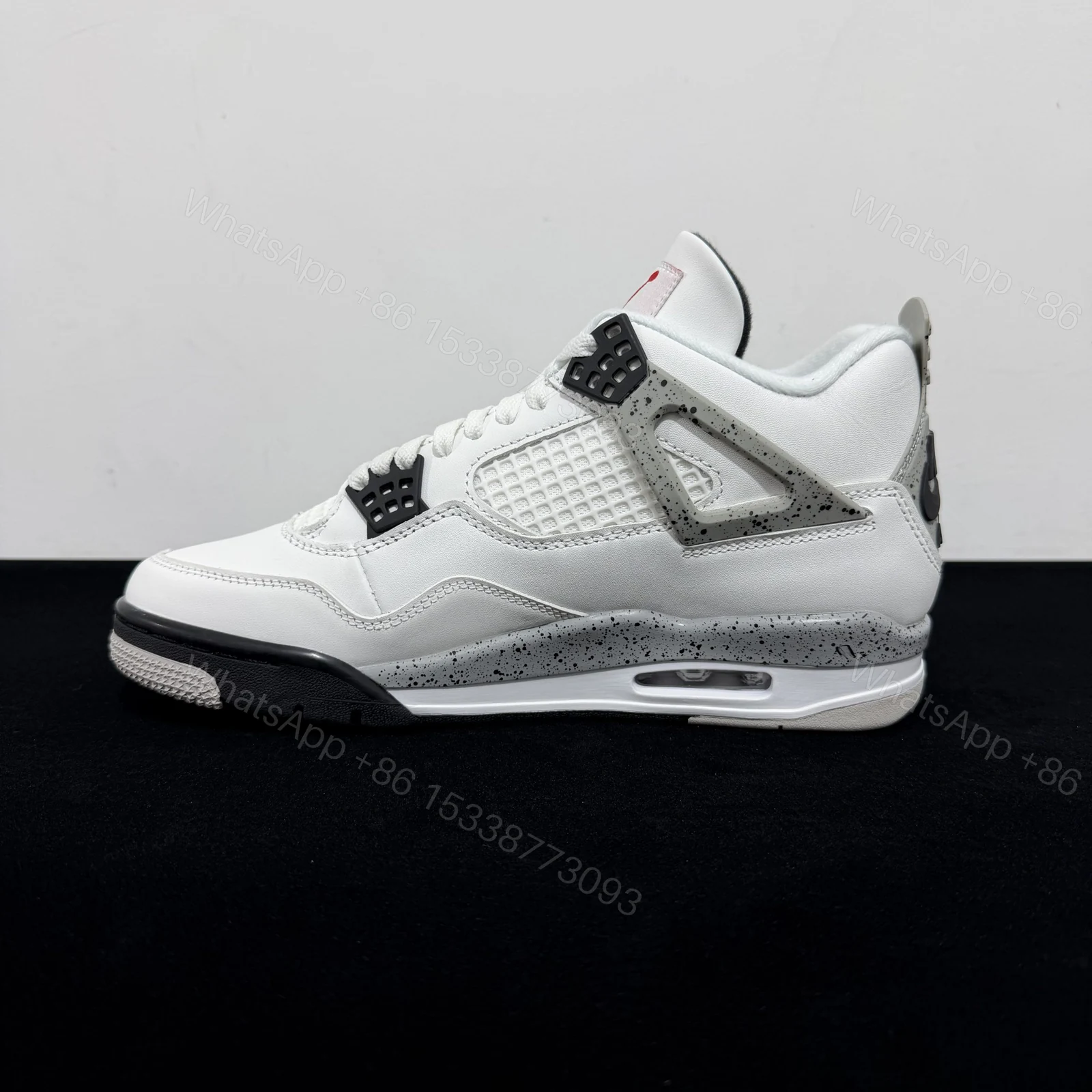View 2 of Air Jordan 4 Retro White Cement 2025 Reps
