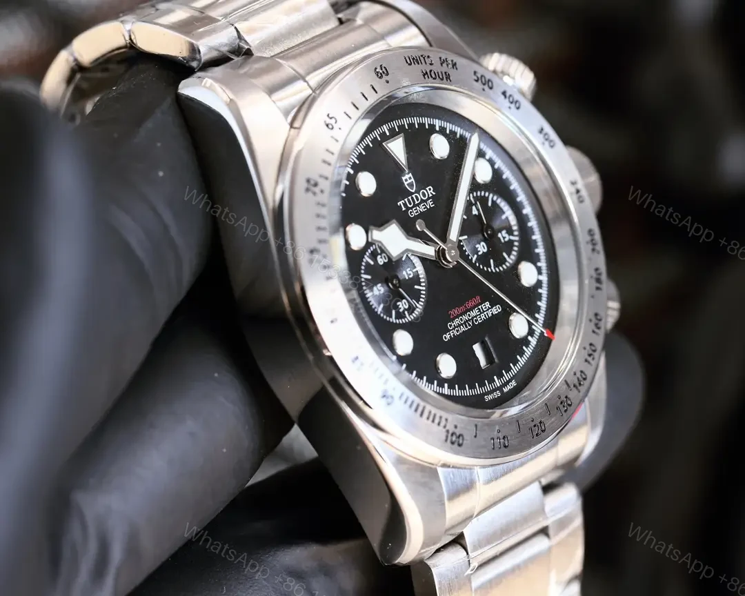 View 5 of Tudor Heritage Black Bay Black Chronograph Bracelet 79350-0001