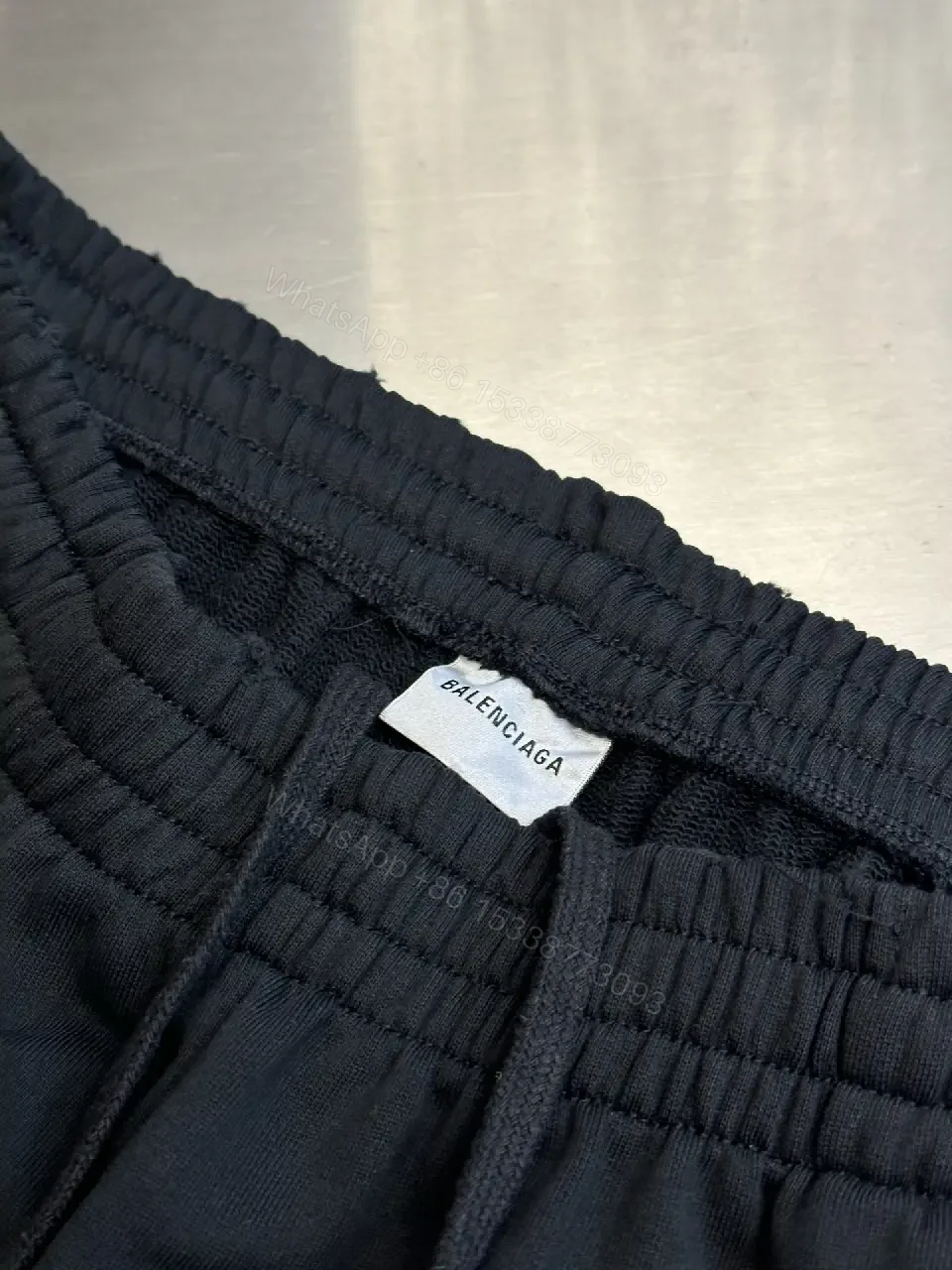 View 4 of Breathable Black Knit Shorts: Street Luxury Comfort