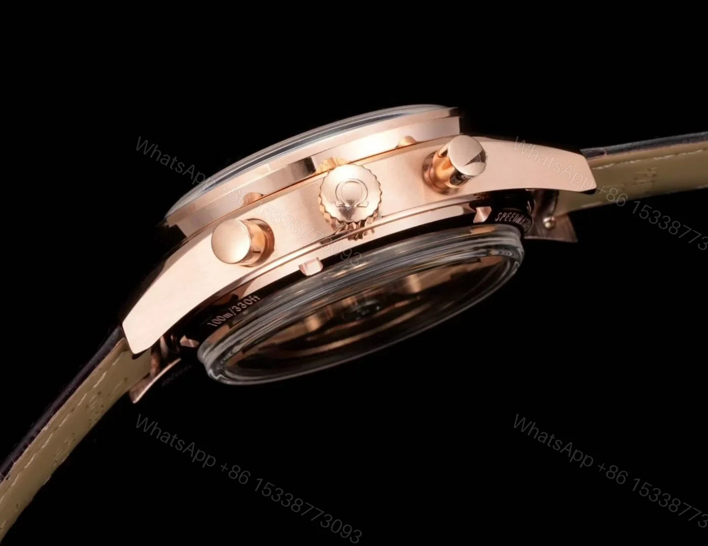 View 6 of Omega Speedmaster Broad Arrow Red Gold Enamel 3654.20.31