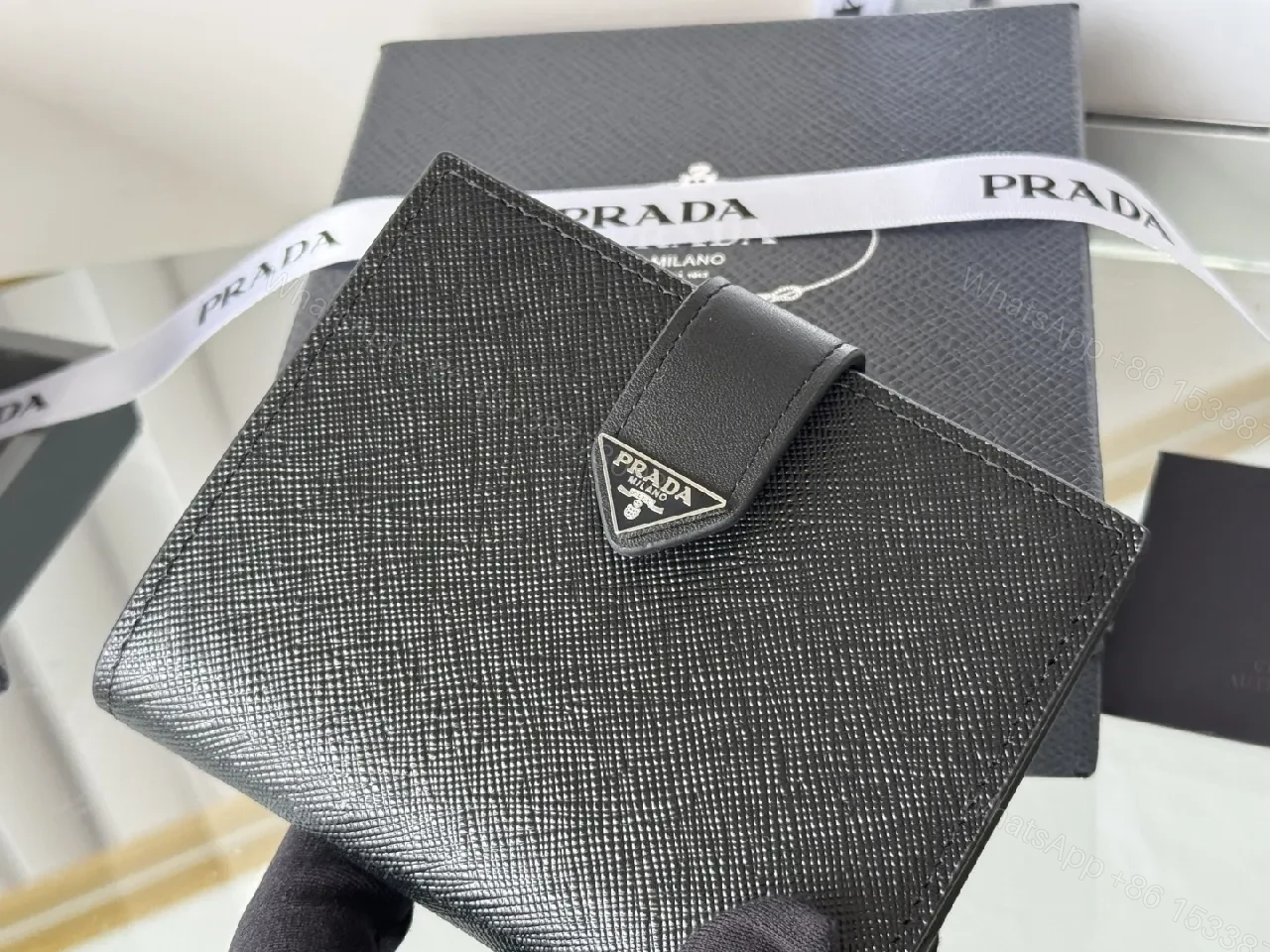 View 11 of Structured Saffiano Wallet: Luxe, Compact, Durable Everyday Use