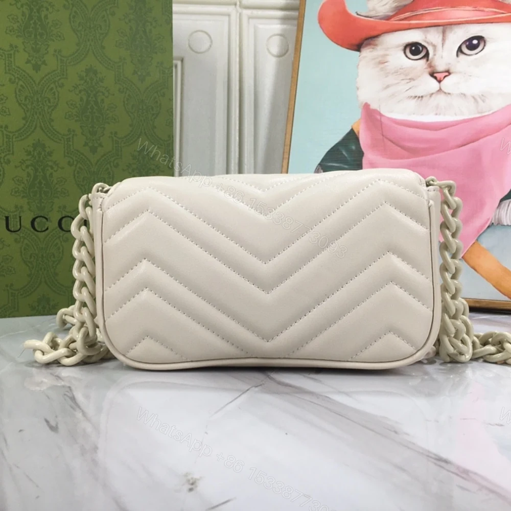 View 6 of Gucci Women GG Marmont Bag Beige 16Cm 699757 UM8KV 9022
