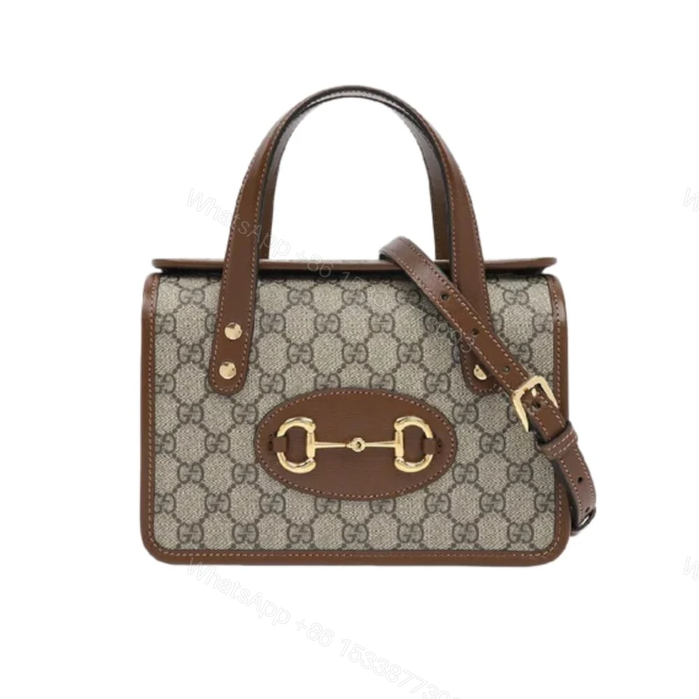 Gucci Horsebit 1955 Top Handle Bag Beige And Ebony 27Cm — view 1