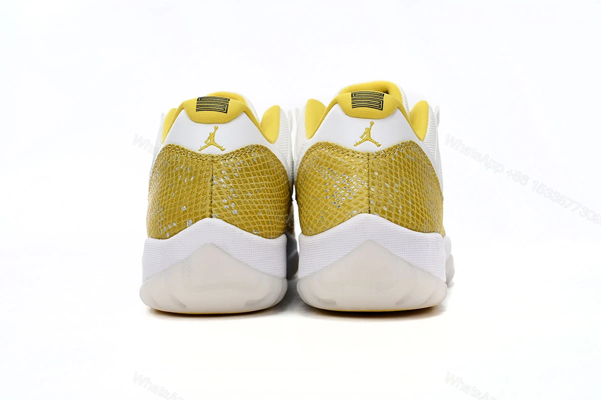 View 3 of Air Jordan 11 Retro Low WMNS “Yellow Snakeskin AH7860-107