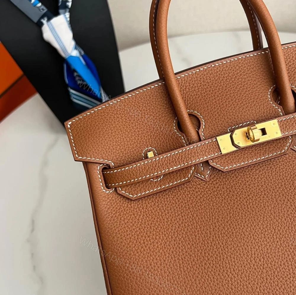 View 2 of Hermes Birkin 25 Gold colour with Gold Hardware
