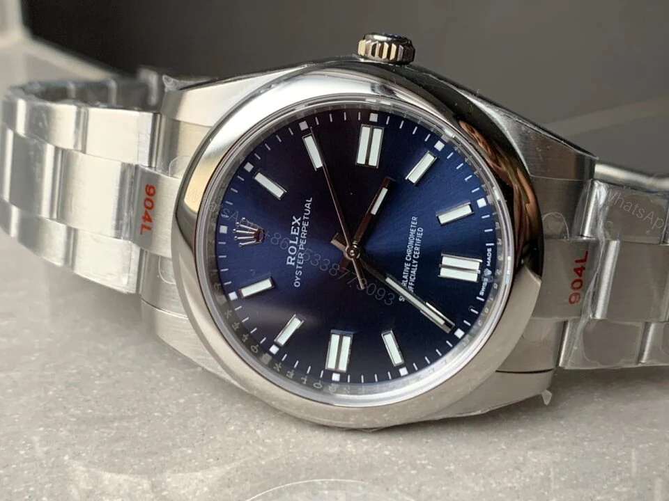 View 3 of EW FACTORY 1:1 Rolex OYSTER PERPETUAL BRIGHT BLUE dial 41MM Asian A3230
