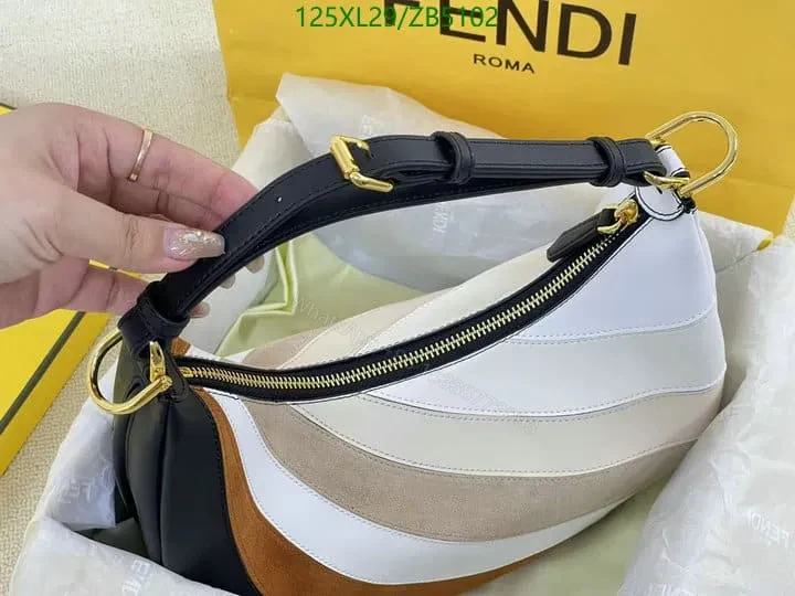 View 14 of Fendi Multicolor Fendigraphy Small Leather Handbag ZB59952