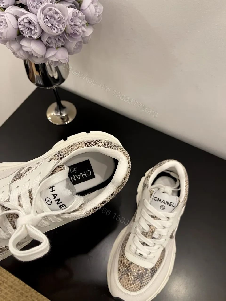 View 5 of Chic Chanel-Inspired Chunky Sneakers: Luxe Comfort
