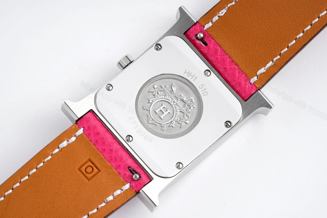 View 7 of Hermes H Hour Watch Pink Strap 21Mm