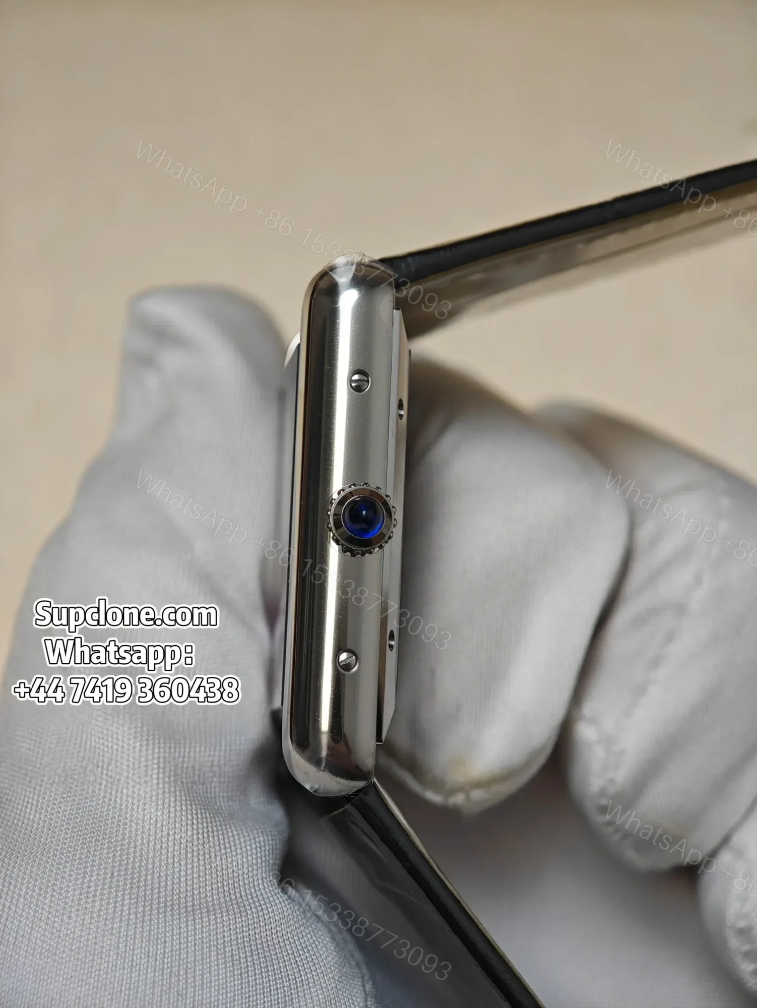 View 3 of Cartier Tank WSTA0141 41×31mm Super Clone Automatic Replica Leather Strap