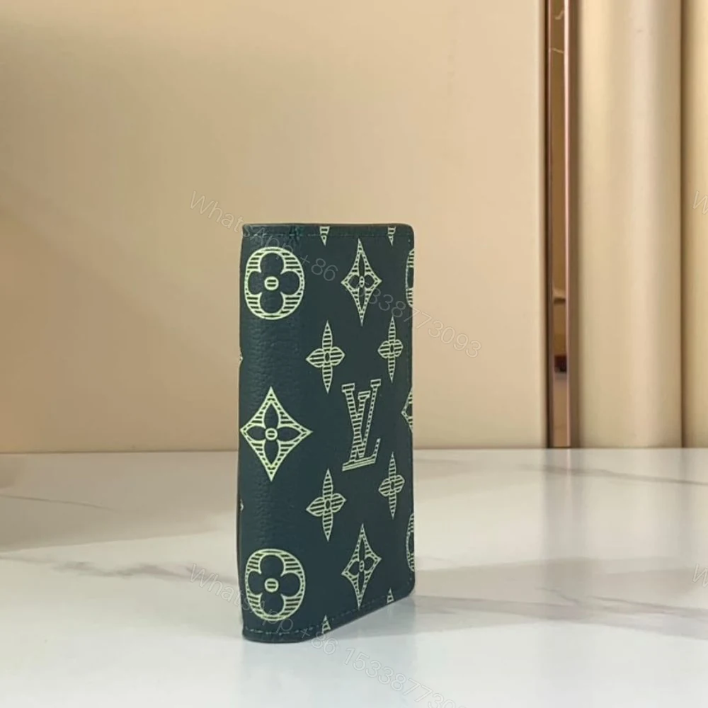 View 4 of Louis Vuitton Pocket Organizer Monogram Shadow Forest Green 14Cm M27149