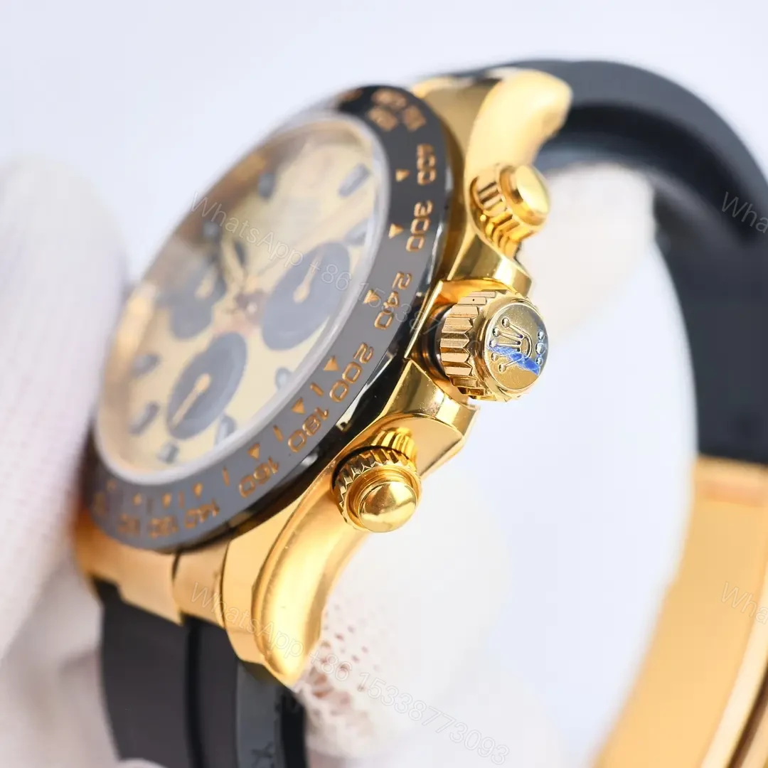 View 3 of Rolex Cosmograph Daytona Yellow Gold Cerachrom Champagne Oysterflex 116518LN-0040