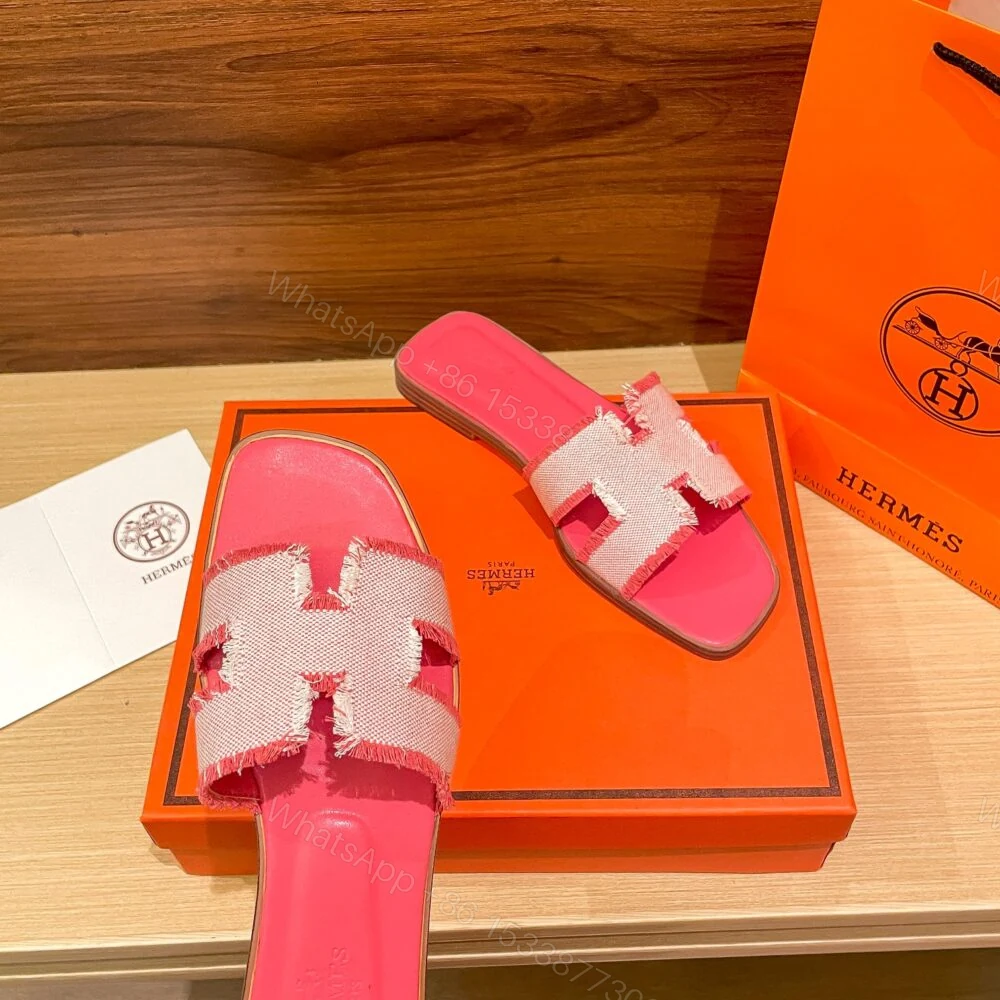 View 7 of Hermes Oran Sandal Pink H231095Z C5350