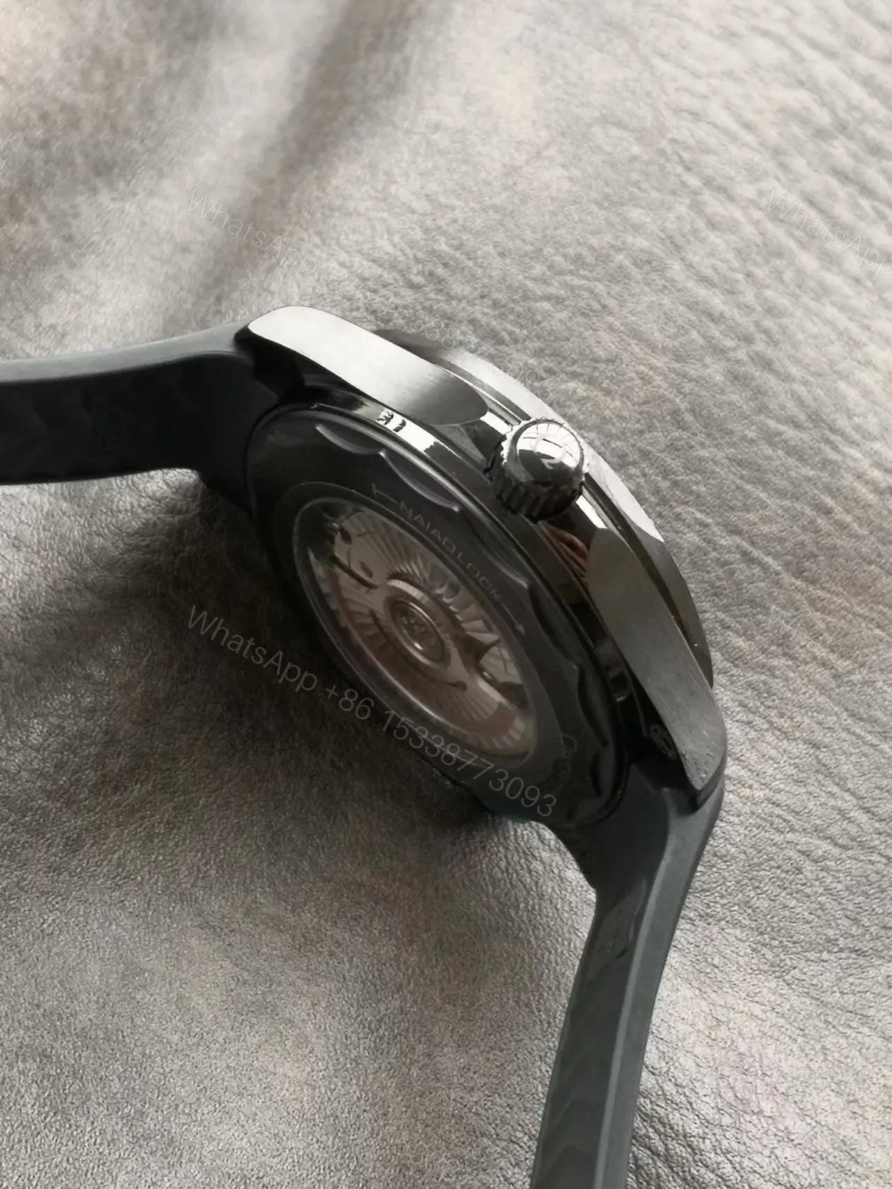 View 2 of Replica Omega Seamaster 300M “Black Black” Ceramic Case Super Clone Replica