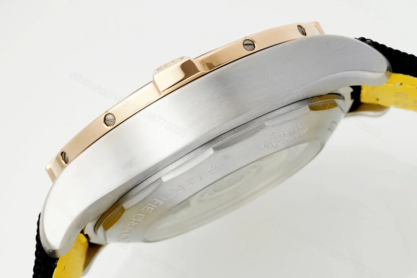 View 8 of Breitling Avenger B01 Chronograph 45 Stainless Steel Red Gold Anthracite Strap – Pin UB01821A1B1X1