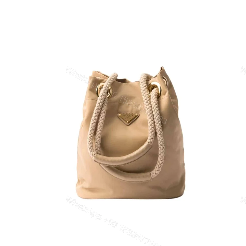 Prada Mariner Re Nylon Small Bucket Bag Camel Brown 22Cm 1BE082 2HG8 F0040 V OOO — view 1