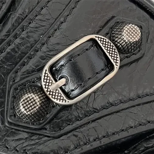View 13 of 高仿Balenciaga*LeCagole朋克單肩包黑色XS