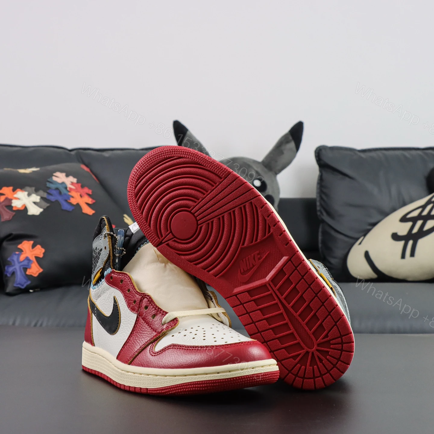 View 3 of Union LA x Air jordan 1 “Chicago/Shadow” 2025 Replica