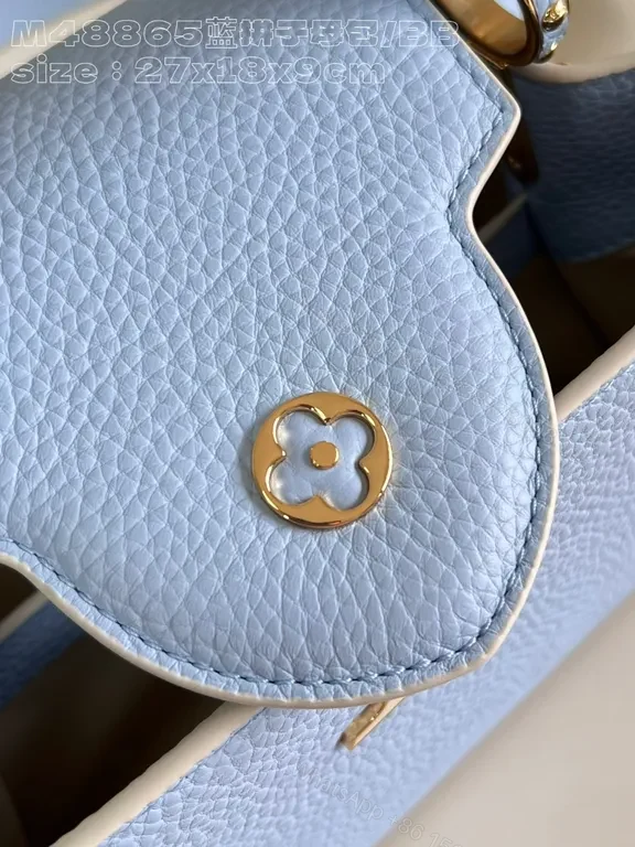 View 4 of Pastel Luxe Leather Satchel â€“ Soft-Grain, LV-Inspired Classic