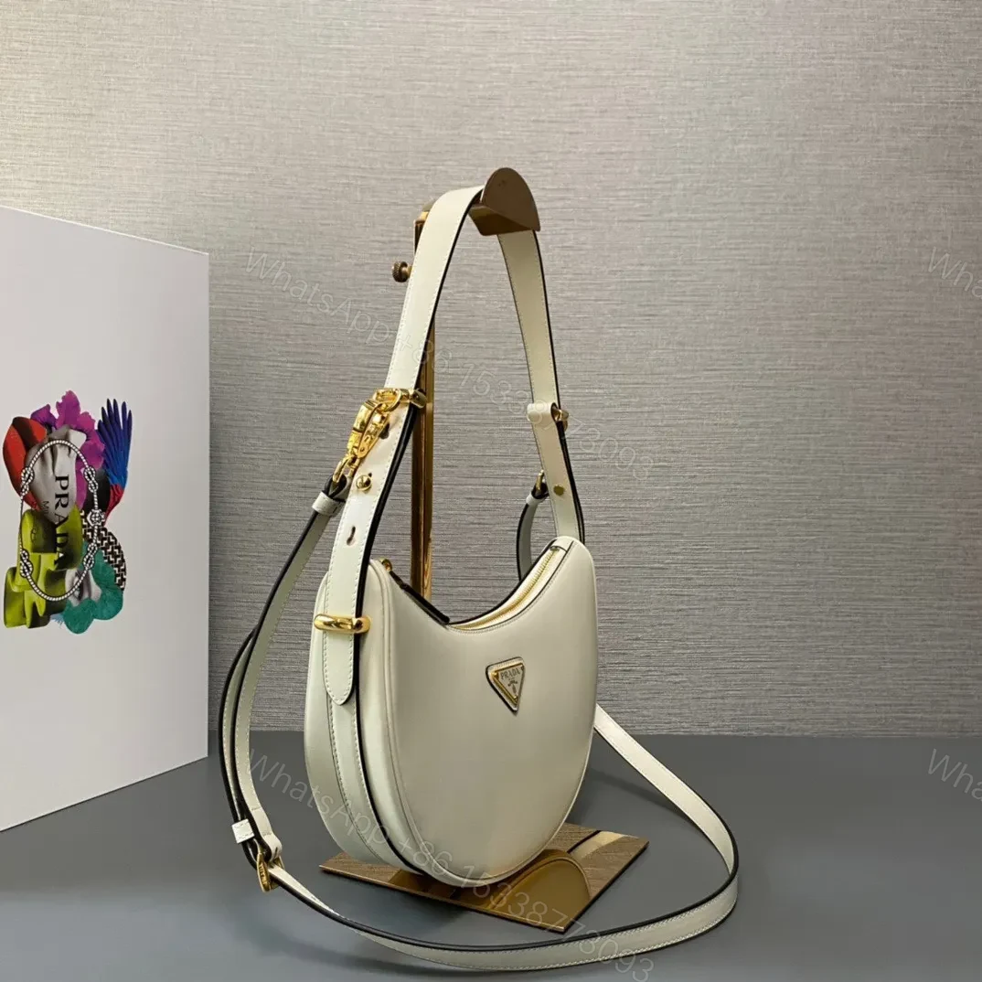 View 8 of Prada Arque Small Leather Shoulder Bag