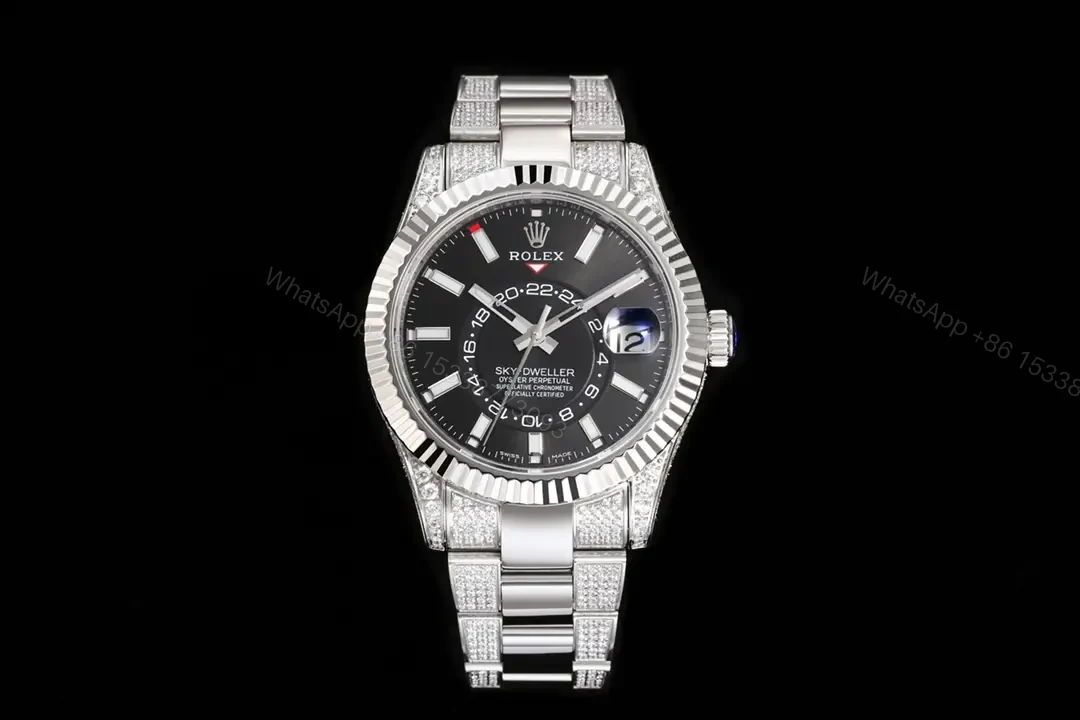 View 2 of Rolex Sky-Dweller Diamond Iced 42mm Oyster Bracelet Premium Edition 326934-0005