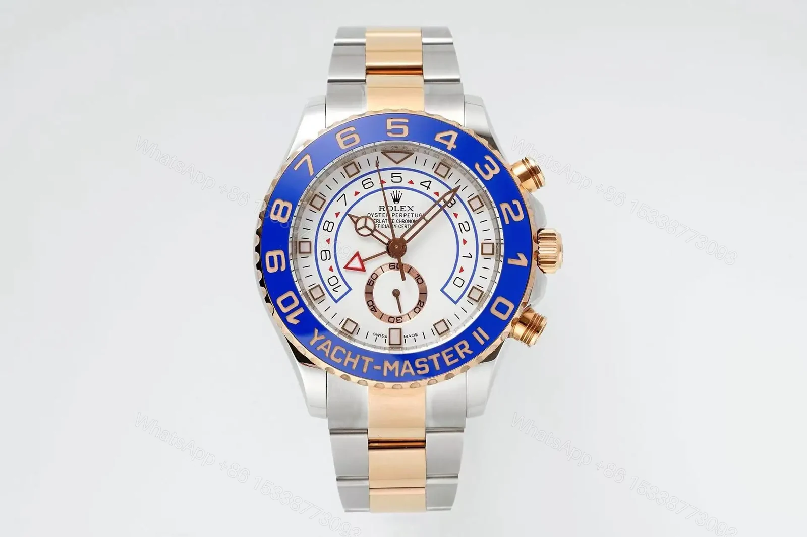 View 10 of Replica yacht master 2 Everose Yacht-Master White 116681