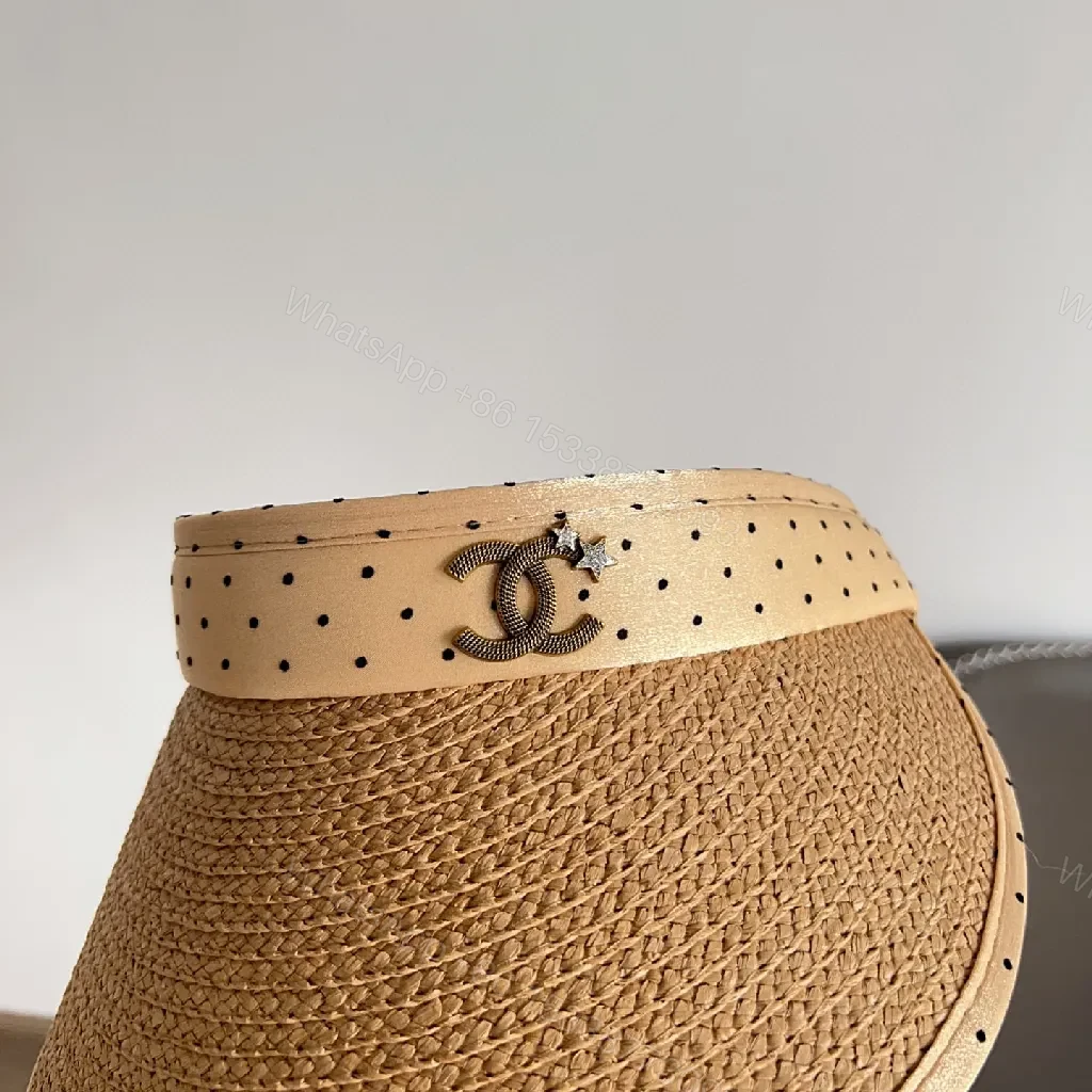 View 6 of Structured Straw Visor: Lightweight Breathable Luxury Sun Shield