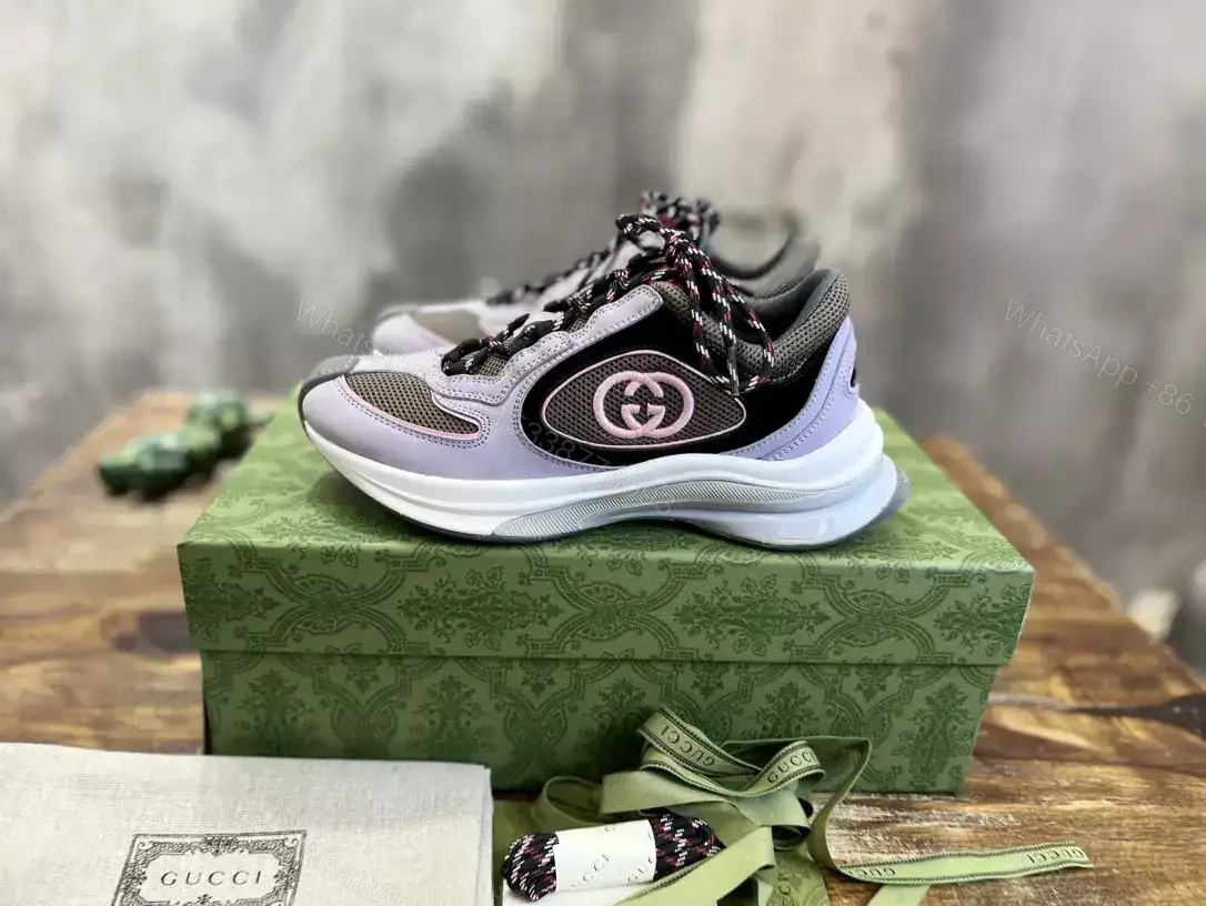 View 2 of GUCCI RUN TRAINER SNEAKERS IN LILAC – GC164