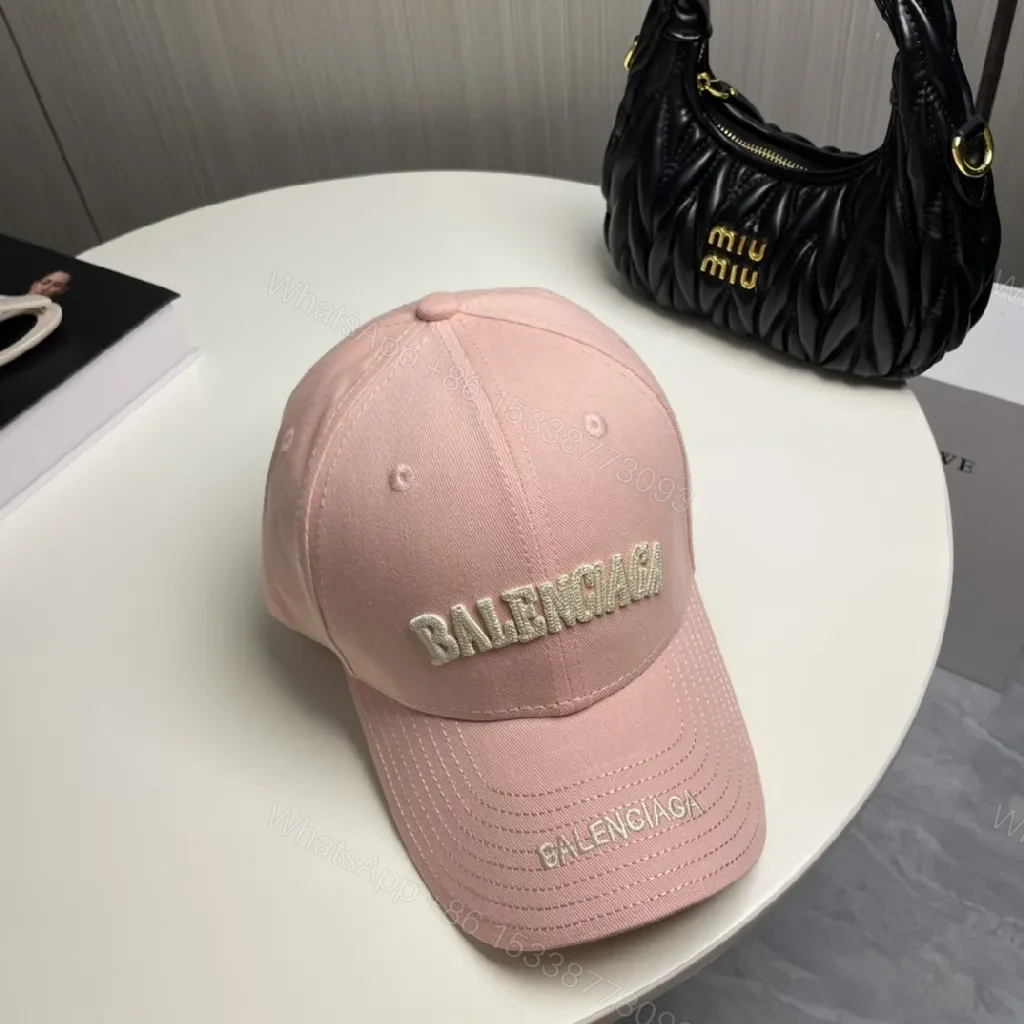 View 3 of Soft Pink Cotton Cap with Elevated Streetwear Attitude
